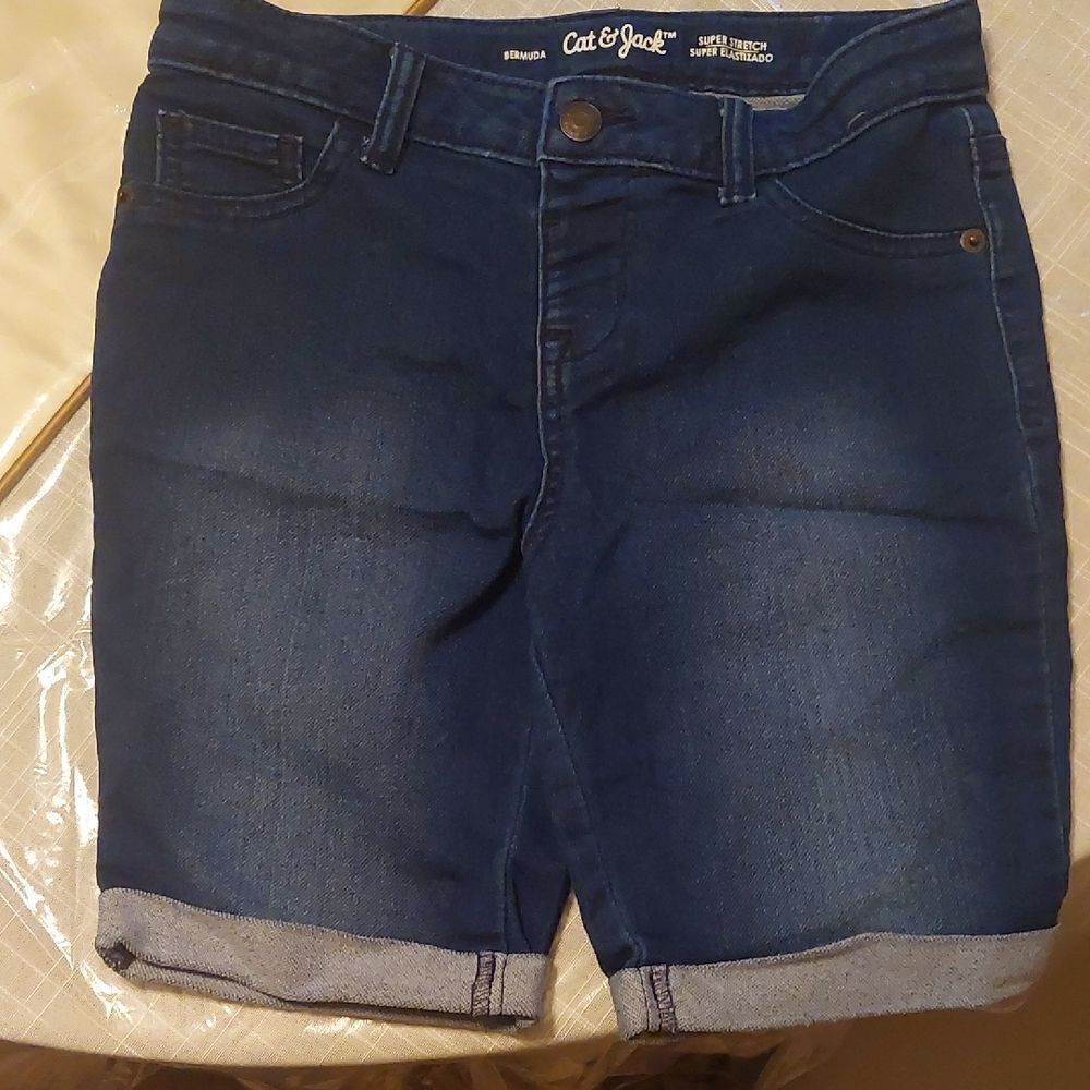 Cat & Jack Women's Blue Denim Shorts